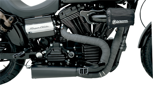 Exhaust Wrap with Tie - Black - 2