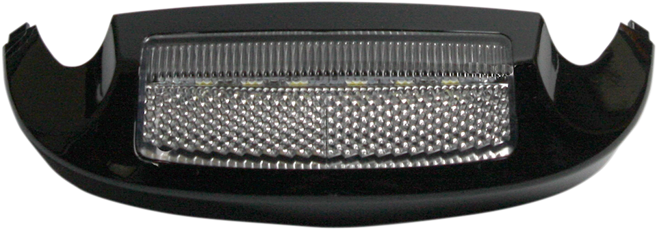 Led Front Fender Tip - White LED/Clear Lens -Black