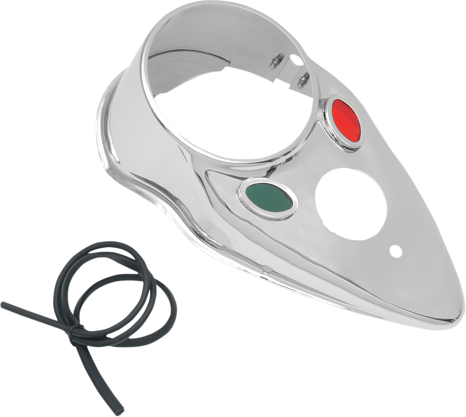 Cat Eye Dash Cover - Chrome - Lutzka's Garage