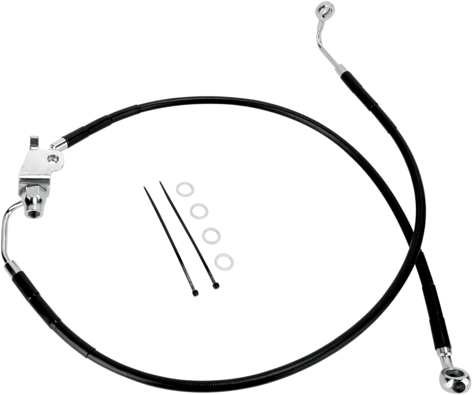 Brake Line - Rear - XL 04-13 - Black - Lutzka's Garage