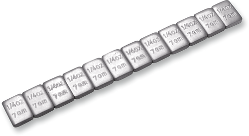 Wheel Weight - Steel - Silver - 1/4