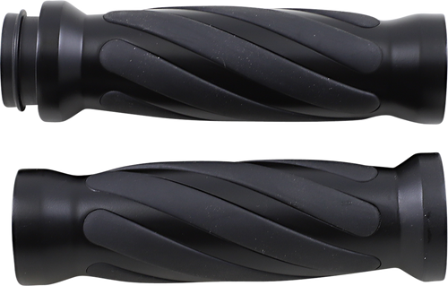 Grips - Twisted - TBW - Matte Black - Lutzka's Garage