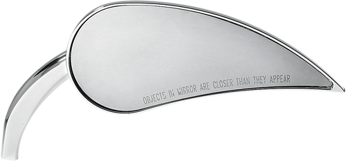 Rad III Mirror - Tear Drop - Chrome - Right - Lutzka's Garage