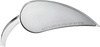 Rad III Mirror - Tear Drop - Chrome - Right - Lutzka's Garage