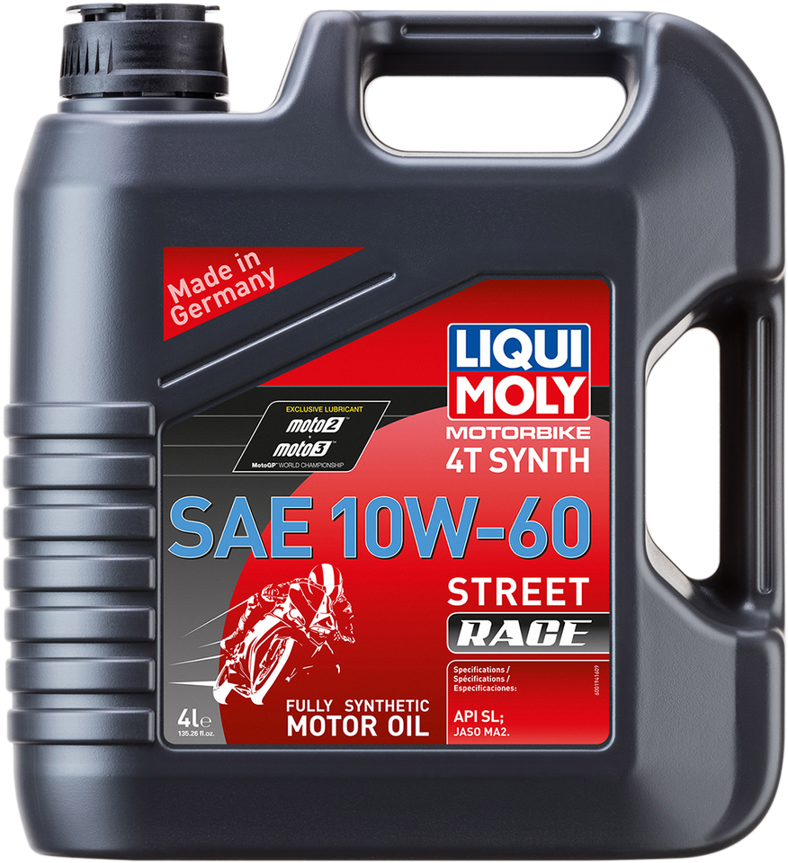 Street Race Synthetic 4T Oil - 10W-60 - 4 L - Lutzka's Garage