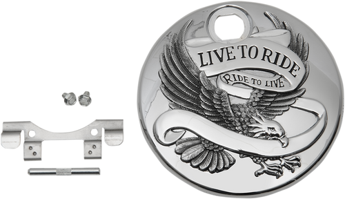 Live to Ride Console Door - Chrome - Lutzka's Garage