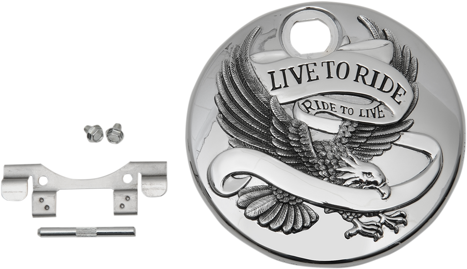 Live to Ride Console Door - Chrome - Lutzka's Garage