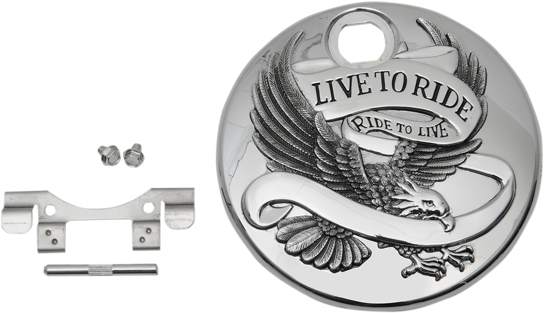 Live to Ride Console Door - Chrome - Lutzka's Garage