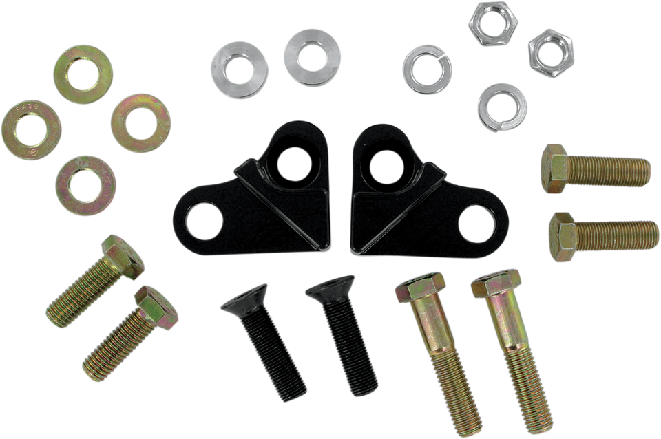 Rear Lowering Kit - Black Powder Coated - Lowers 1.5" - 85-96 FL - Lutzka's Garage