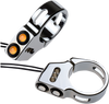 Rat Eye LED Turn Signals - 49 mm - Chrome - Lutzka's Garage