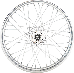 Wheel - Laced - 40 Spoke - Front - Chrome - 21x2.15 - 06-07 XL - Lutzka's Garage