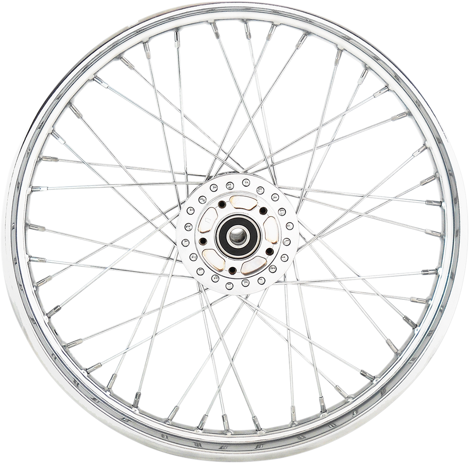Wheel - Laced - 40 Spoke - Front - Chrome - 21x2.15 - 06-07 XL - Lutzka's Garage
