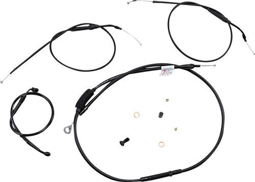 Handlebar Cable and Brake Line Kit - Extended - Sportsters - Tracker/Scrambler Handlebars - ABS
