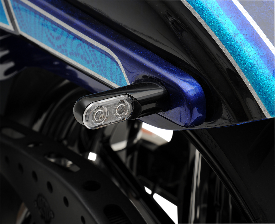 Accessory Marker Lights - Red/Rear - Black - Lutzka's Garage