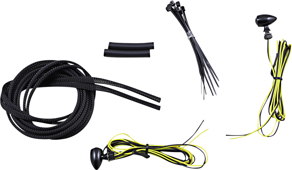 Micro Turn Signals - Amber - Black - Lutzka's Garage