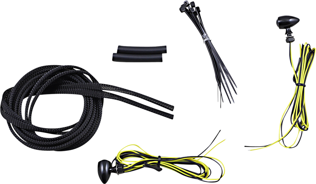 Micro Turn Signals - Amber - Black - Lutzka's Garage