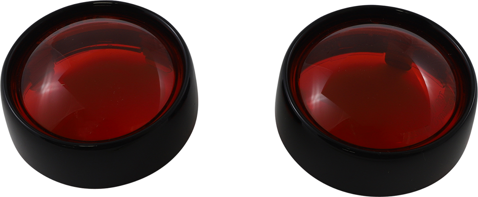 Bullet Signal Lenses - Black/Red - Lutzka's Garage