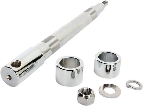 Axle Kit - Front - Chrome - 00-07 FLT - Lutzka's Garage
