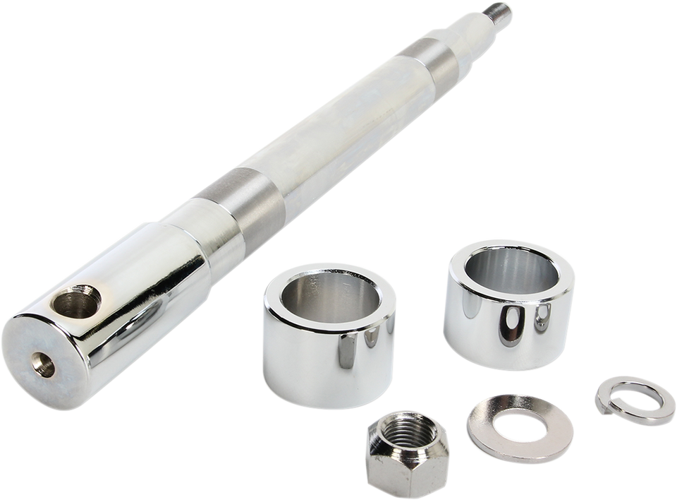 Axle Kit - Front - Chrome - 00-07 FLT - Lutzka's Garage