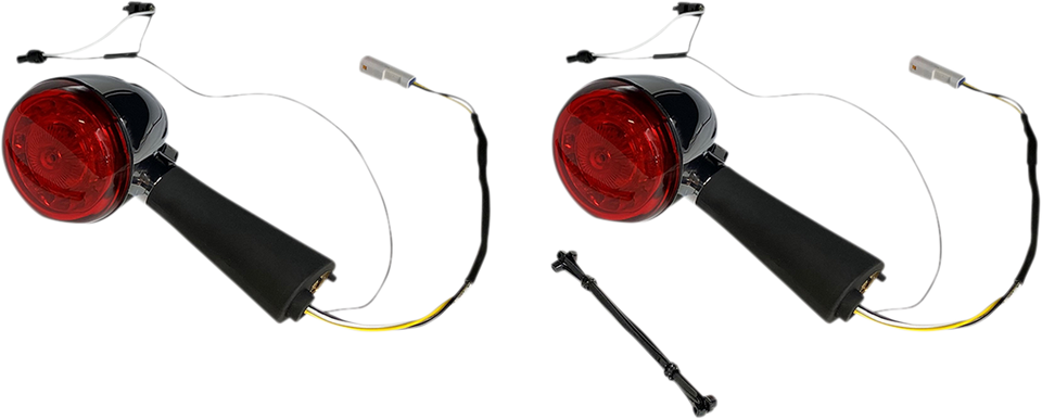 Rear LED Turn Signal Ringz - Chrome - Scout - Lutzka's Garage