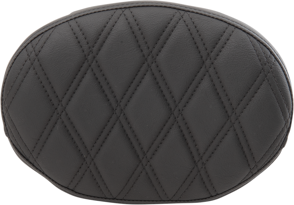 Oval Sissy Bar Pad - Double Diamond - Black Stitch - FL 99-22