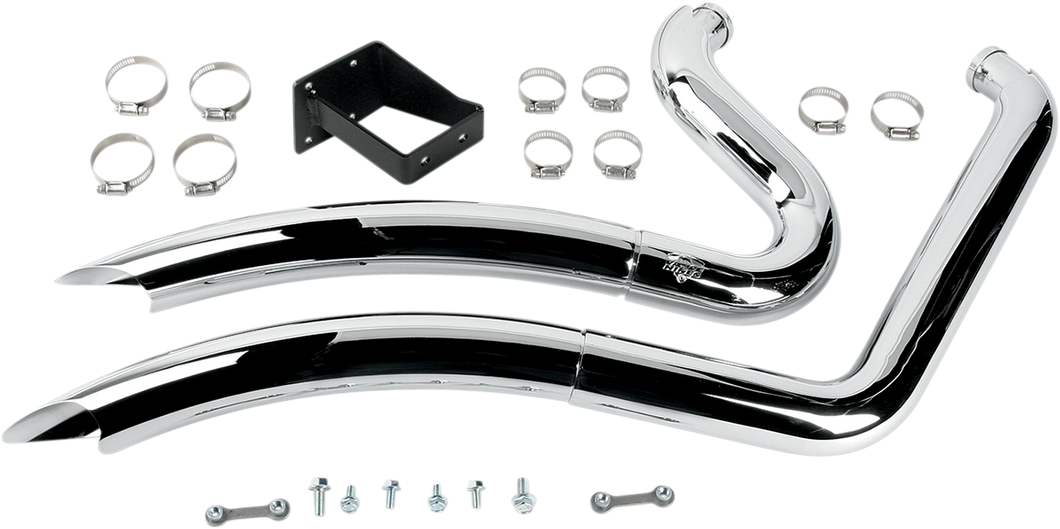 Chrome Big Radius Exhaust