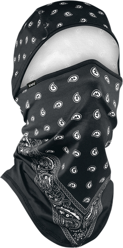 SportFlex® Convertible Balaclava - Black Paisley - Lutzka's Garage