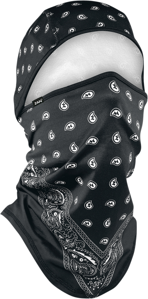 SportFlex® Convertible Balaclava - Black Paisley - Lutzka's Garage