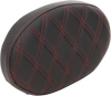 Oval Sissy Bar Pad - Double Diamond - Red Stitch - FL 99-22