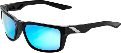 Daze Sunglasses - Matte Black - Blue Mirror - Lutzka's Garage