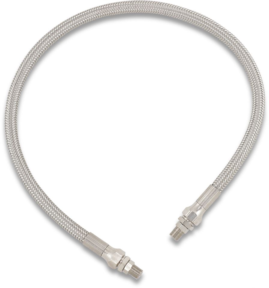 Oil Line with Fittings - Stainless Steel - 24" - Lutzka's Garage