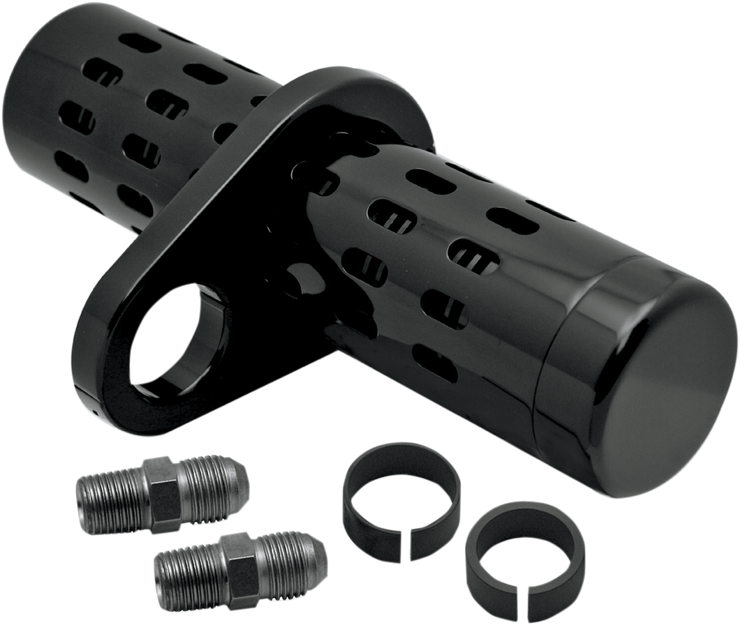 No Gauge Oil Cooler Kit - Black - 1