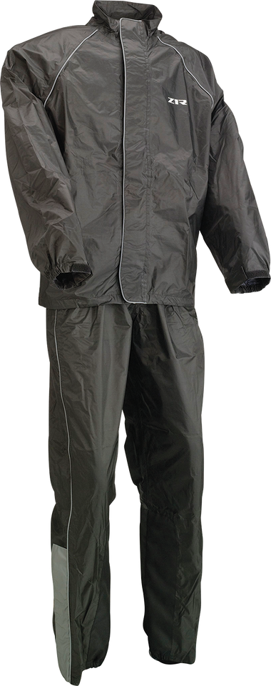 2-Piece Rainsuit - Black - Small - Lutzka's Garage