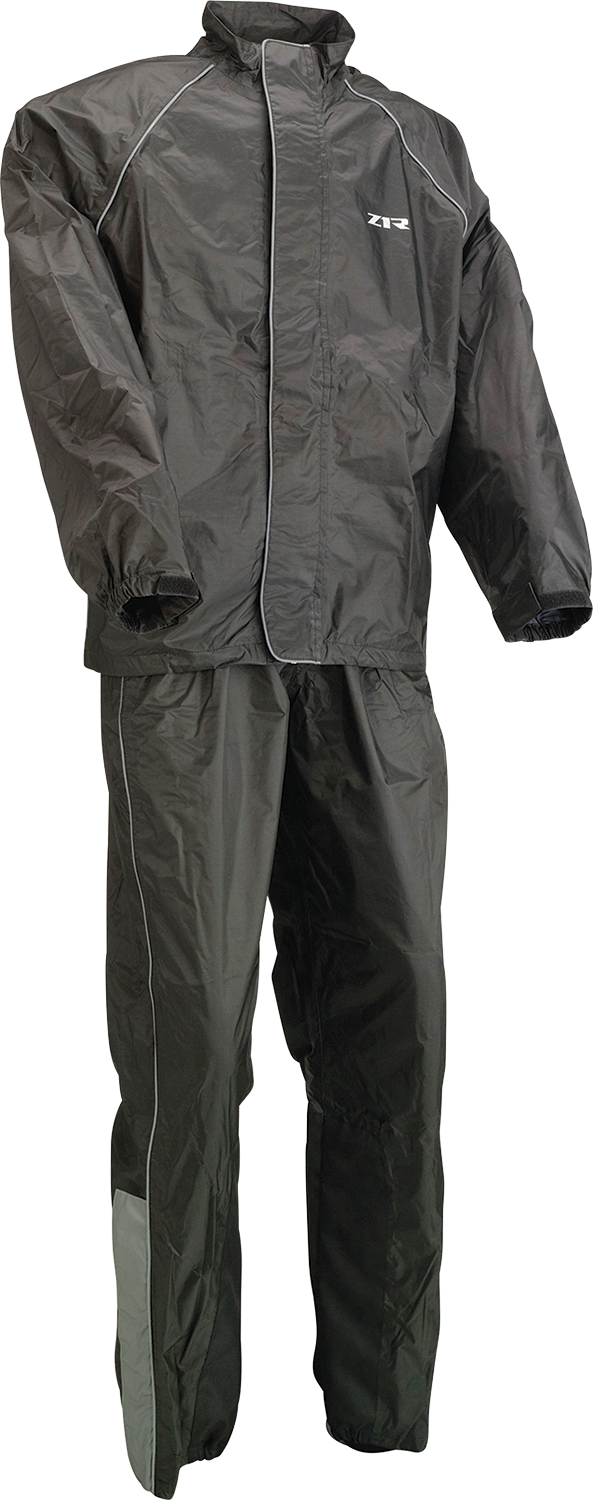 2-Piece Rainsuit - Black - Small - Lutzka's Garage