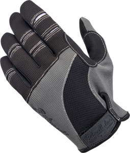 Moto Gloves - Gray/Black - Small - Lutzka's Garage