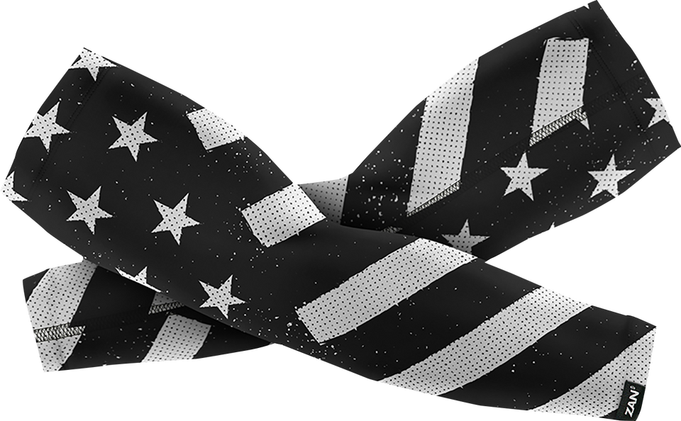 SportFlex™ Arm Sleeves - Black/White Flag - Medium - Lutzka's Garage