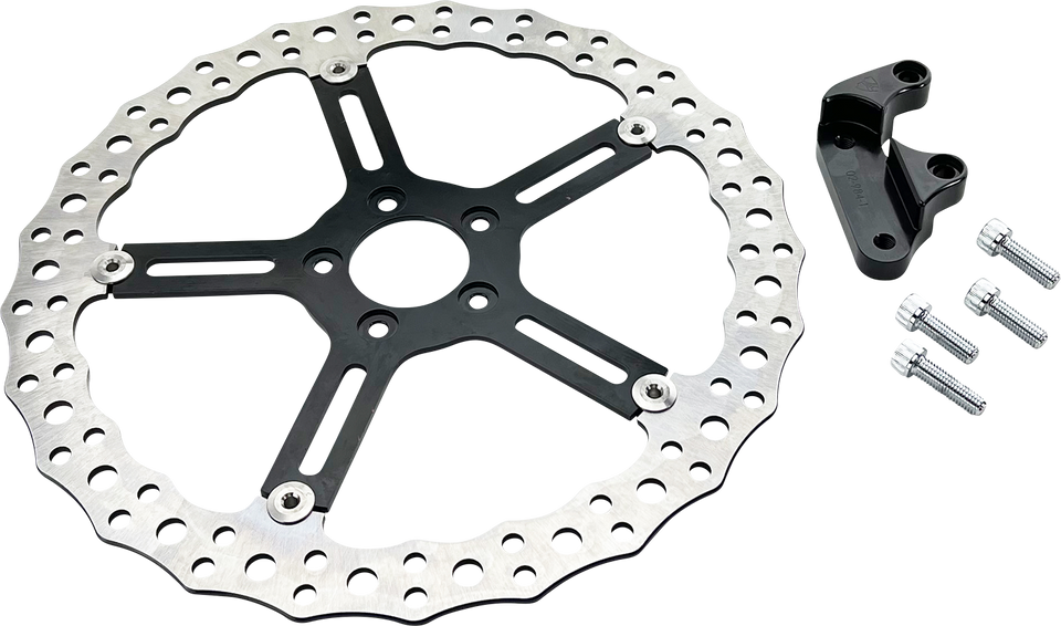 Rotor - Jagged - Left Front - 15" - Softail