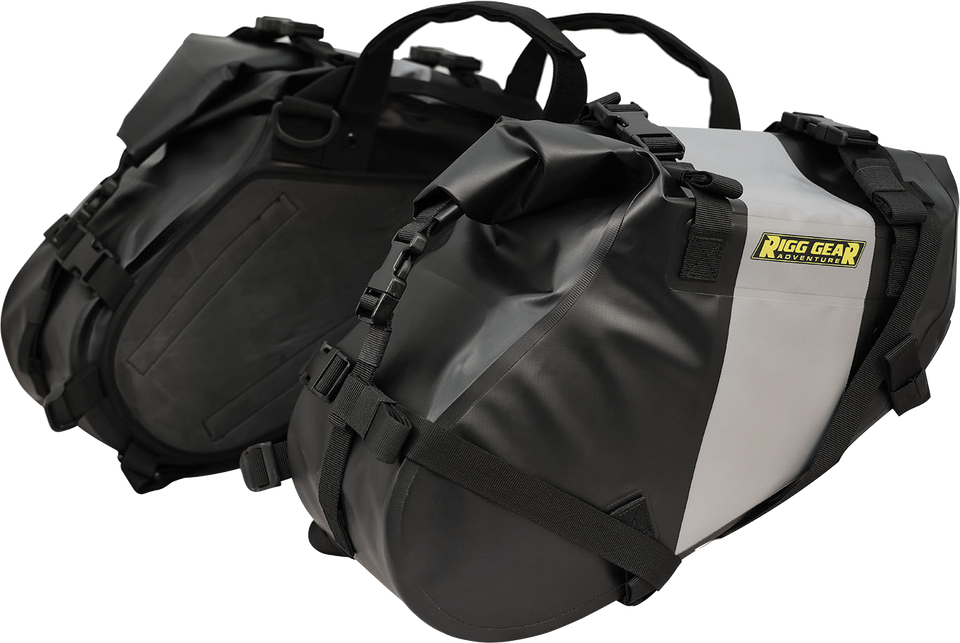 Hurricane Dual Sport Saddlebags - Black/Gray - Lutzka's Garage