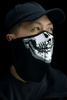 3-Panel Neoprene Half-Face Mask - Skull