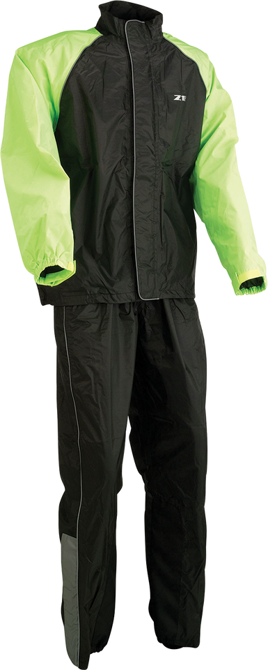 2-Piece Rainsuit - Black/Hi-Vis - Small - Lutzka's Garage