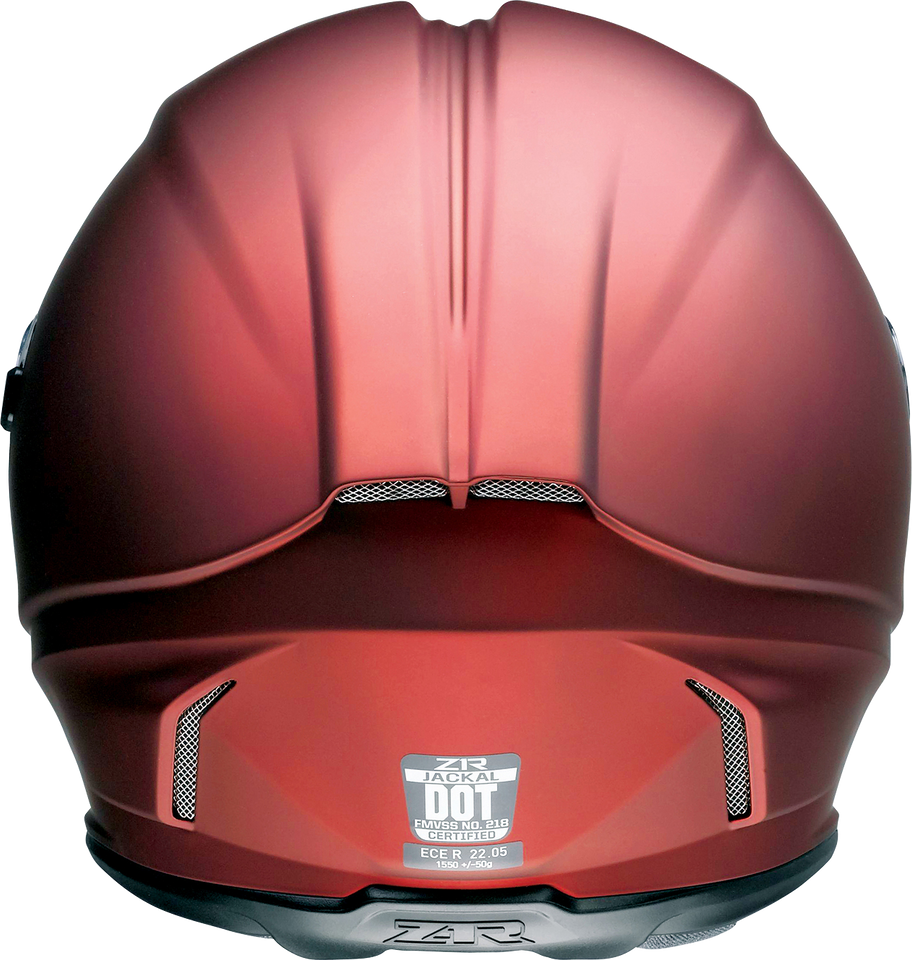 Jackal Helmet - Satin - Red - XS - Lutzka's Garage